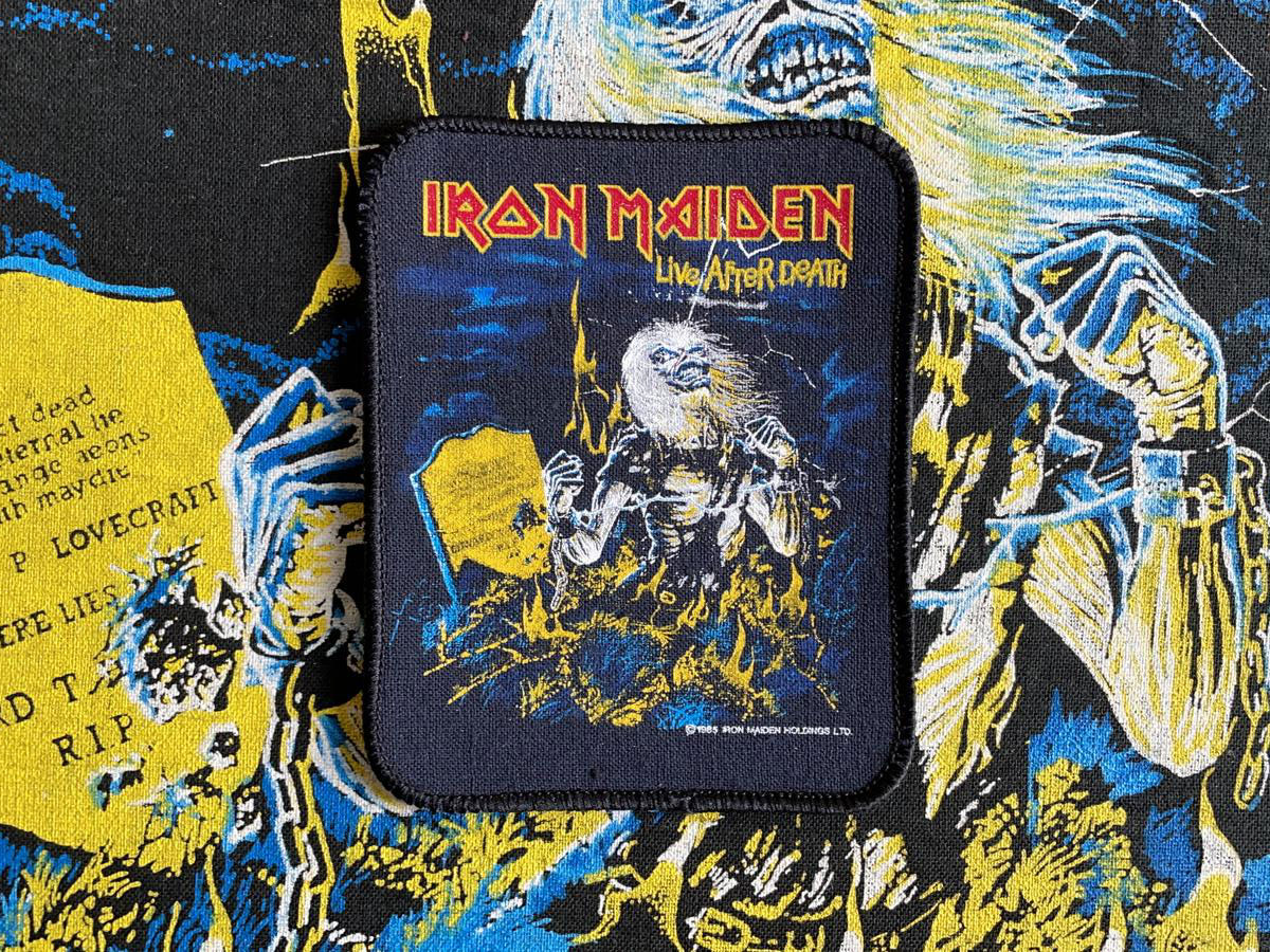Iron Maiden Live after Death Printed Patch 1985