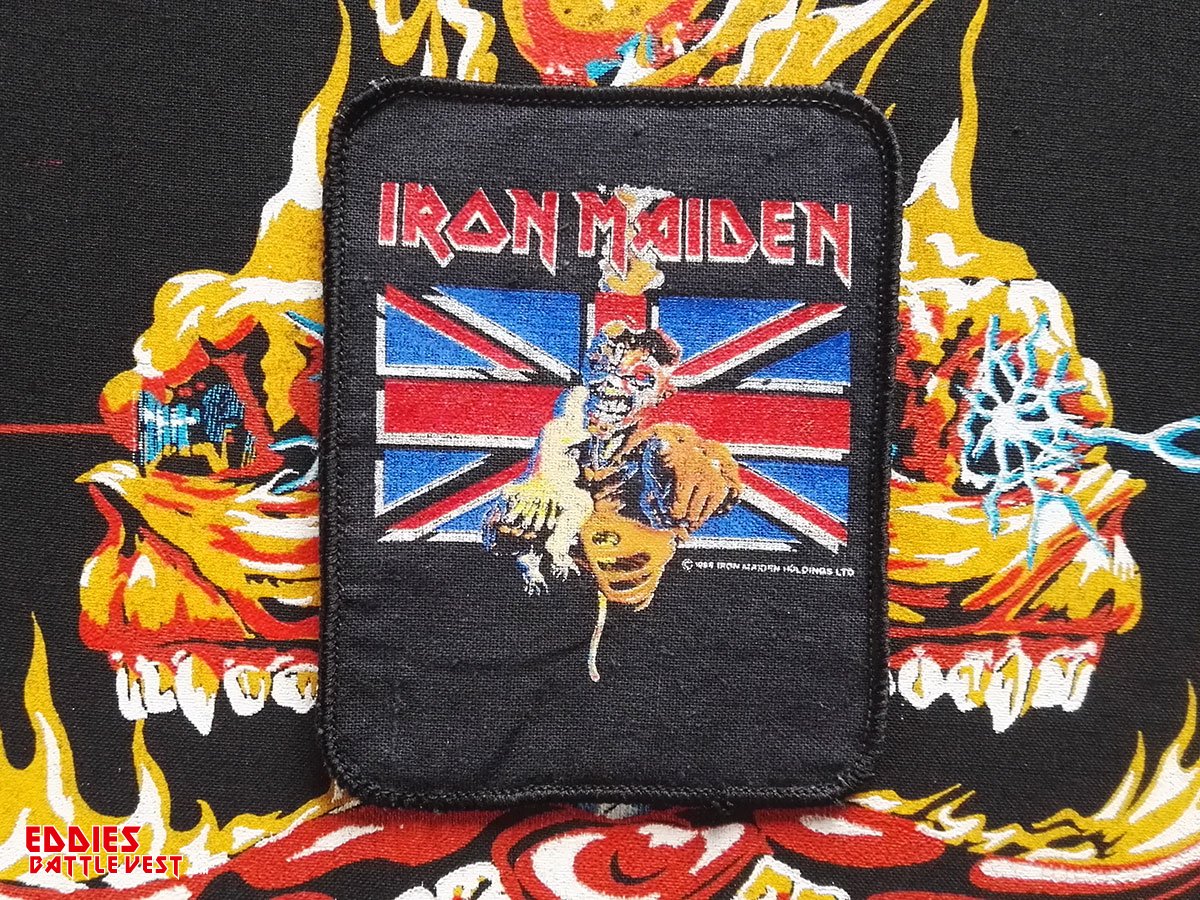 Iron Maiden "Eddie with Seventh Son Of A Seventh Son" Printed Patch 1988
