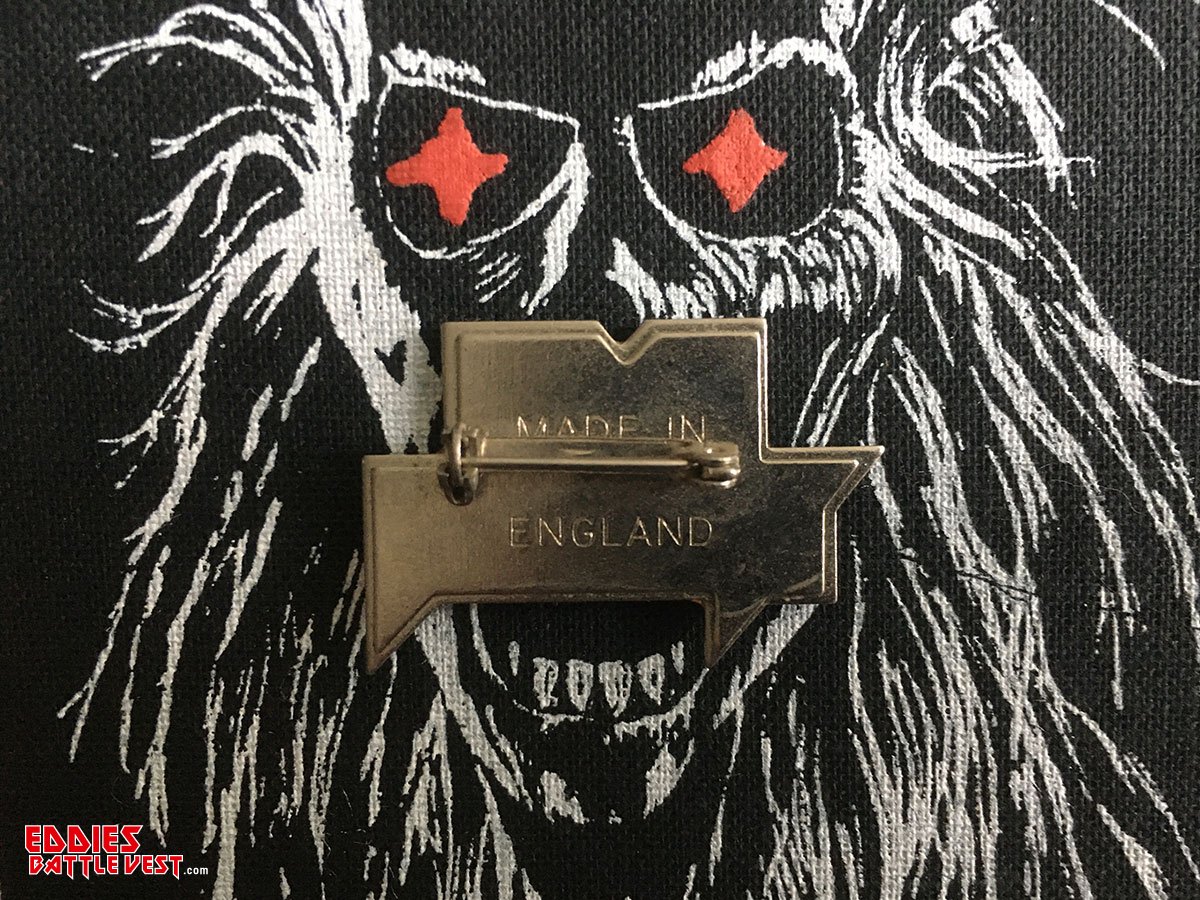 Iron Maiden "Shaped Logo" Pin Badge Back