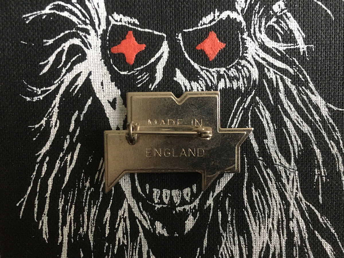 Iron Maiden "Shaped Logo" Pin Badge Back