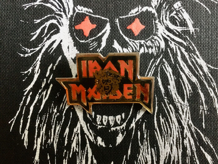 Iron Maiden "Shaped Logo" Pin Badge Front