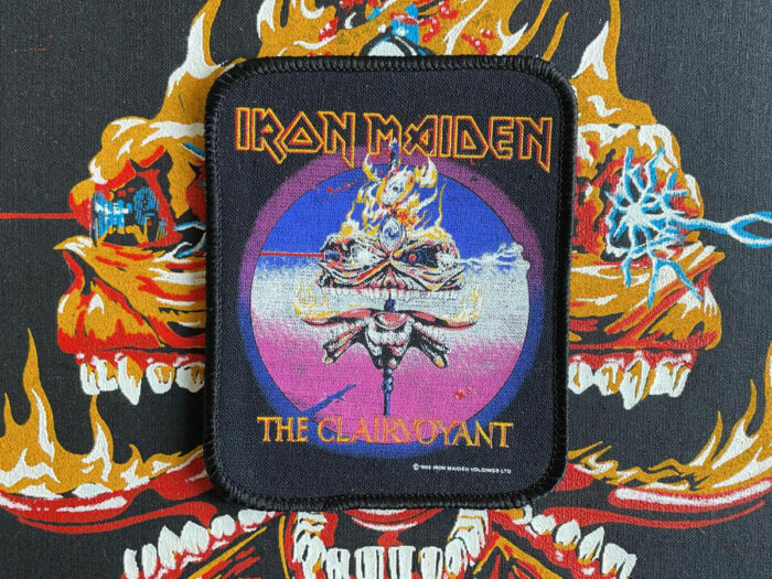 Iron Maiden The Clairvoyant Printed Patch 1988
