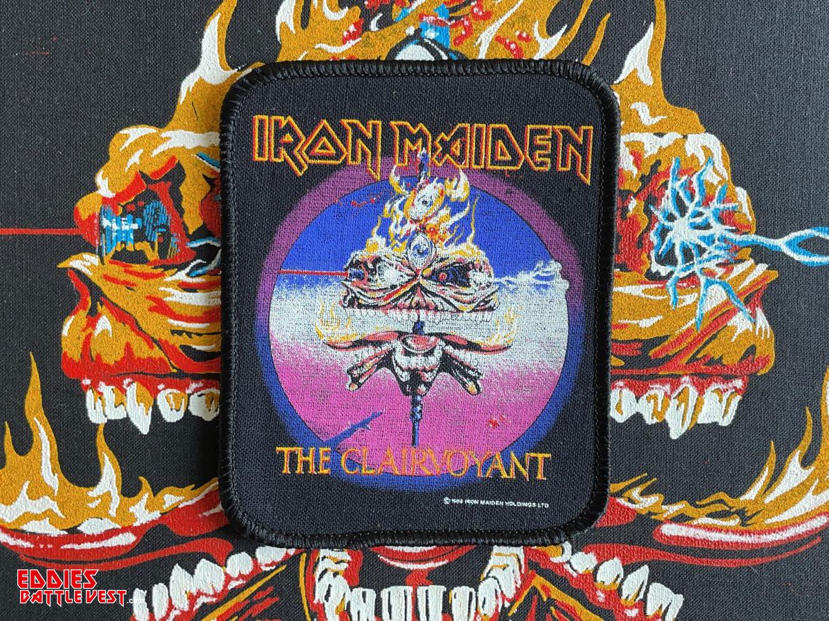 Iron Maiden The Clairvoyant Printed Patch 1988