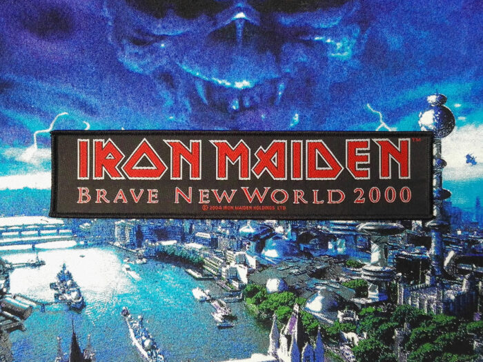 Iron Maiden "Brave New World" Super Stripe Woven Patch 2004