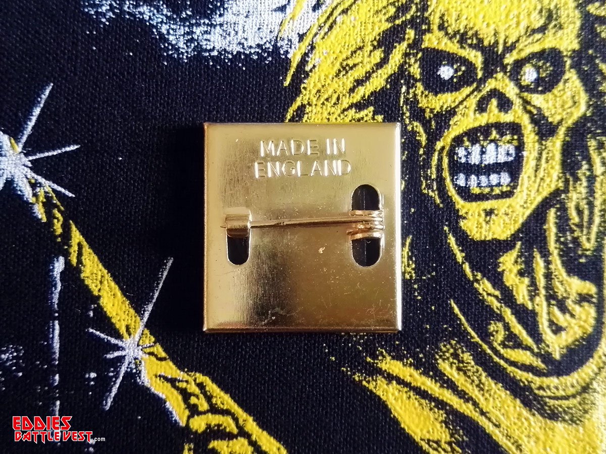 Iron Maiden Sanctuary Pin Badge Back