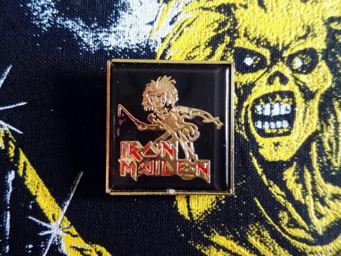 Iron Maiden Sanctuary Pin Badge Front