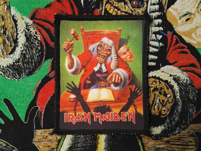 Iron Maiden "Eddie The Judge" Photo Printed Patch