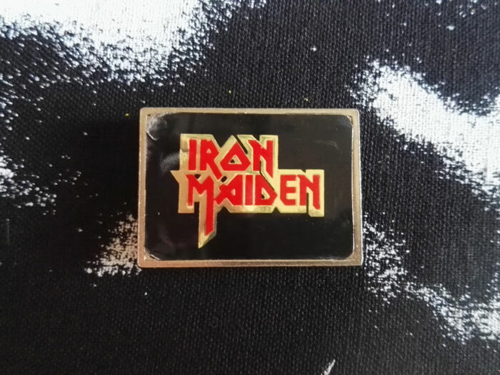 Iron Maiden Logo Pin Badge Front