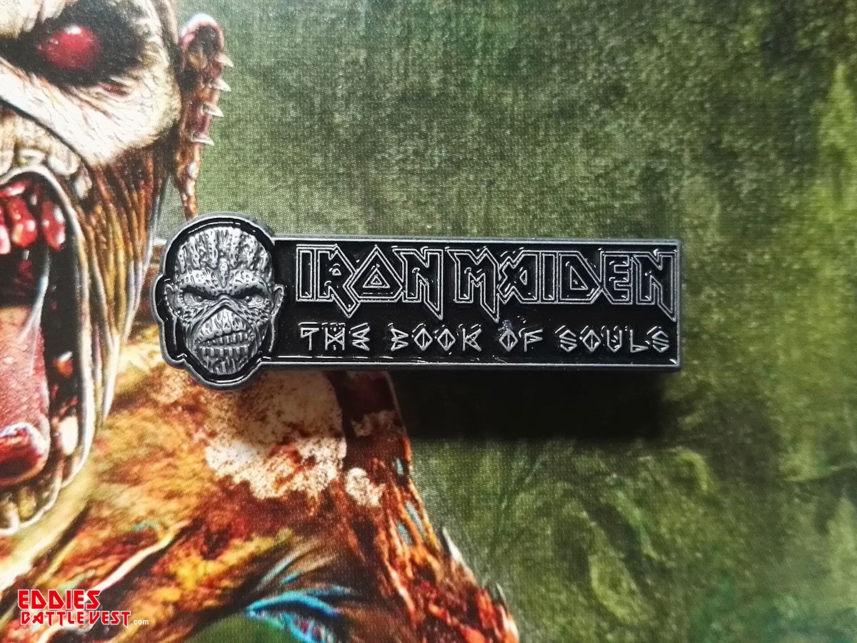 Iron Maiden "The Book Of Souls" Pin Badge 2018 Front