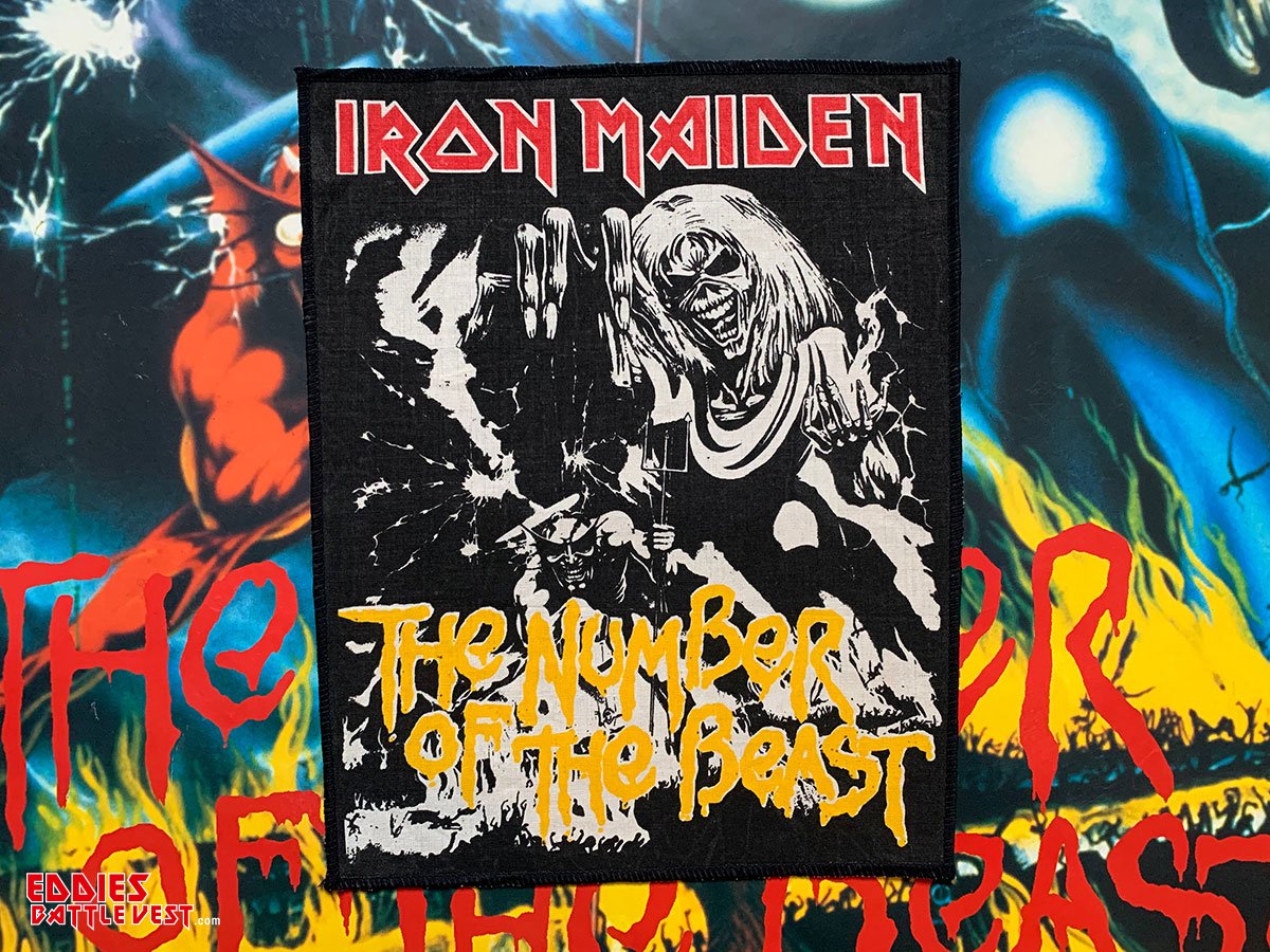 Iron Maiden "The Number Of The Beast" Backpatch Bootleg