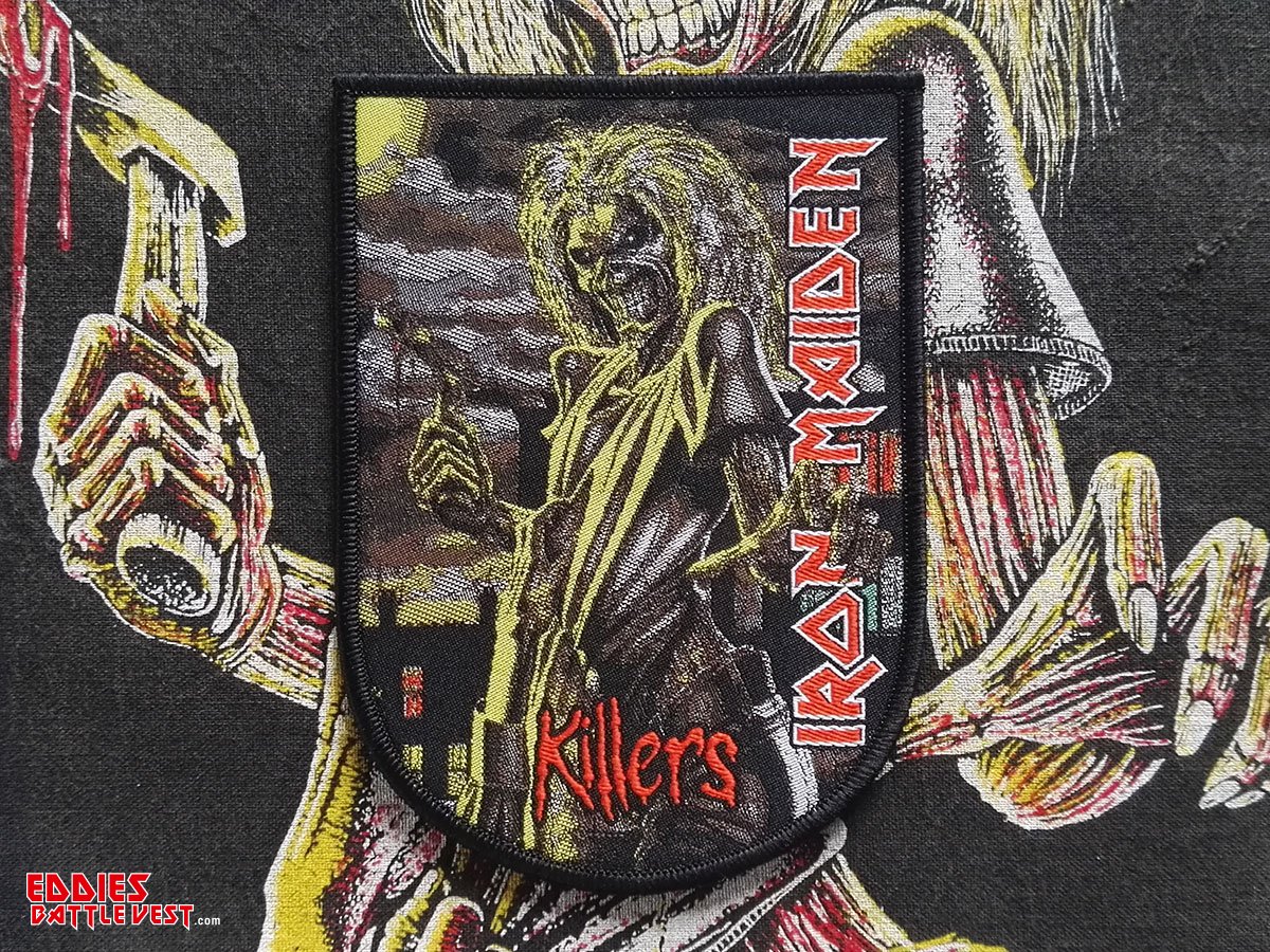 Iron Maiden "Killers" Black Border Woven Patch 2021 made by Pull The Plug