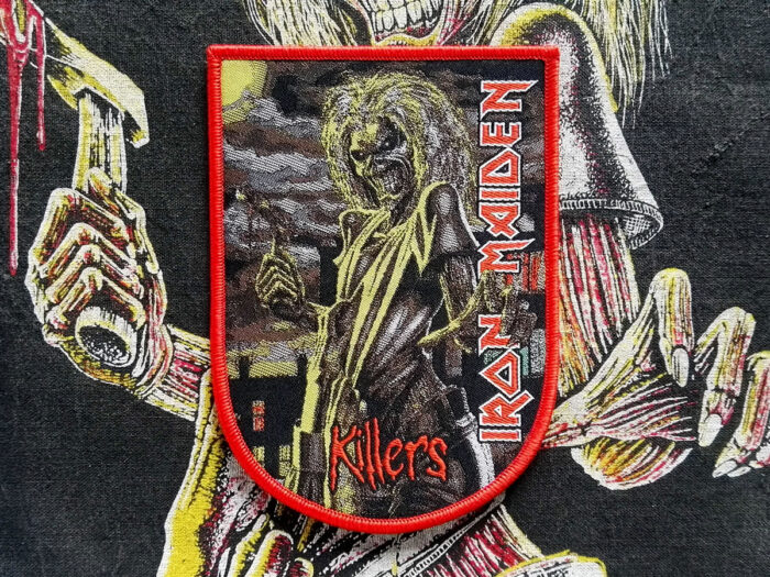 Iron Maiden "Killers" Red Border Woven Patch 2021 made by Pull The Plug