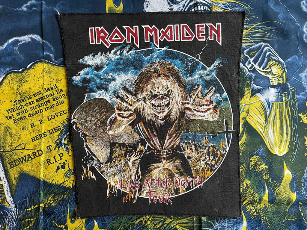 Iron Maiden “Live After Death Tour” Backpatch (Bootleg) – Eddies Battle ...