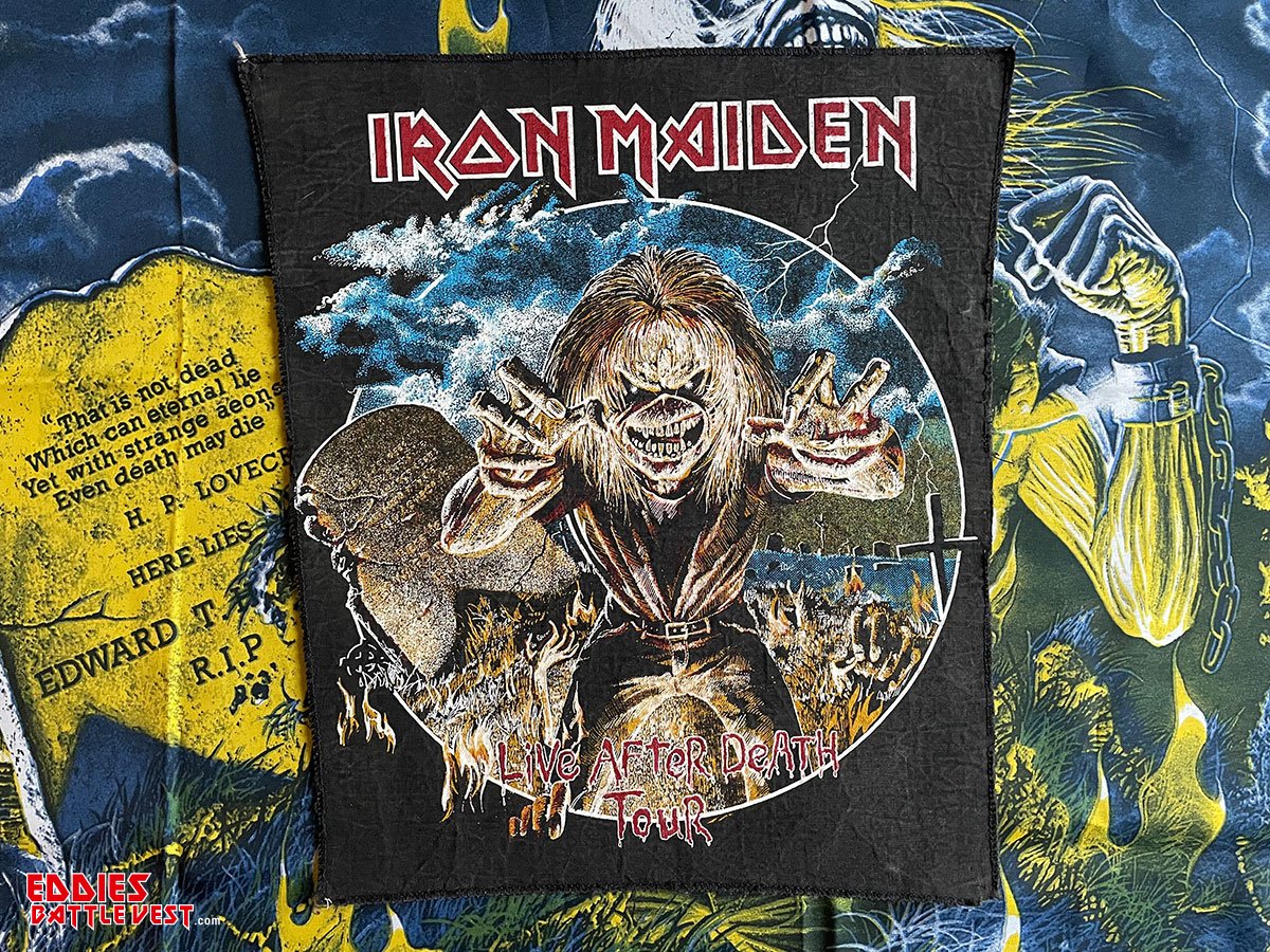Iron Maiden "Live After Death" Tour Backpatch Bootleg