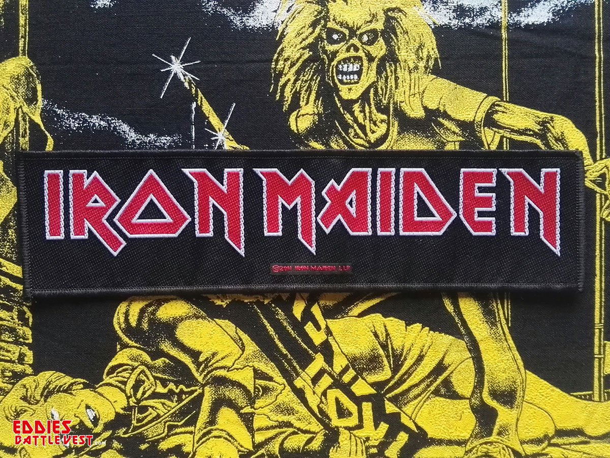 Iron Maiden "Iron Maiden Logo" Stripe Woven Patch 2011