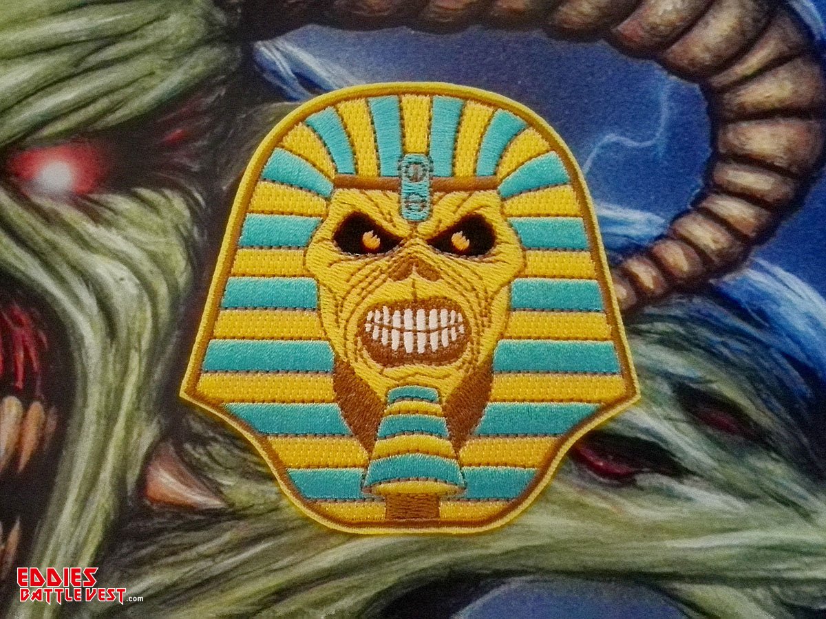 Iron Maiden “Pharaoh Eddie” Embroidered Patch Metal Hammer Edition ...