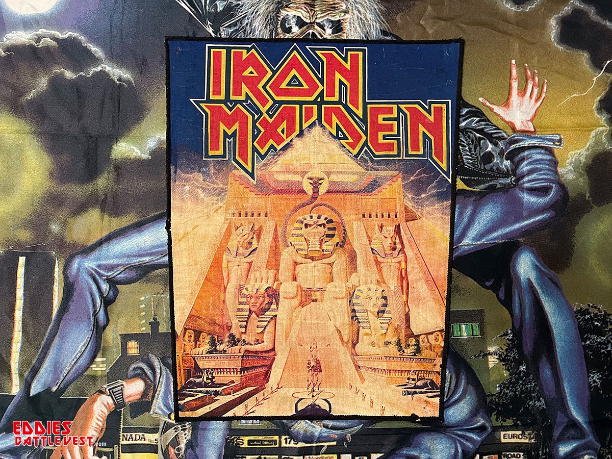 Iron Maiden "Powerslave" Photo Printed Backpatch Bootleg