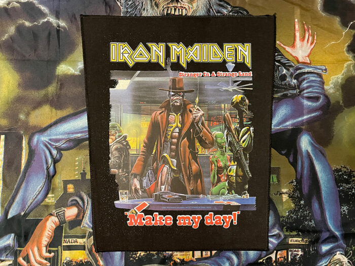Iron Maiden "Stranger In A Strange Land" Transfer Print Backpatch 1986