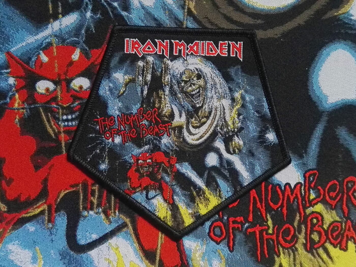 Iron Maiden “The Number Of The Beast” Black Border Woven Patch 2021 made by Pull The Plug