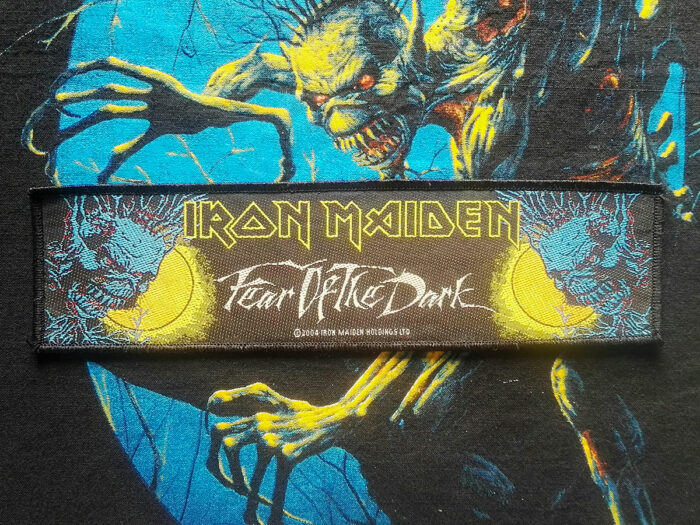 Iron Maiden "Fear Of The Dark" Woven Stripe Patch 2004
