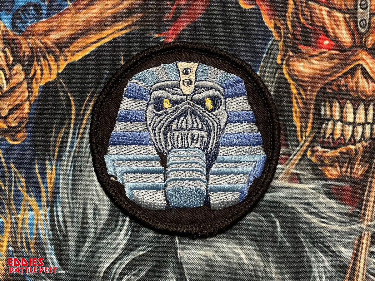 Iron Maiden “Powerslave FC” Embroidered Patch – Eddies Battle Vest