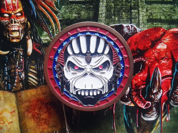 Iron Maiden "The Legacy of the Beast" (The Book Of Souls) Tour Pin Badge 2017 Front