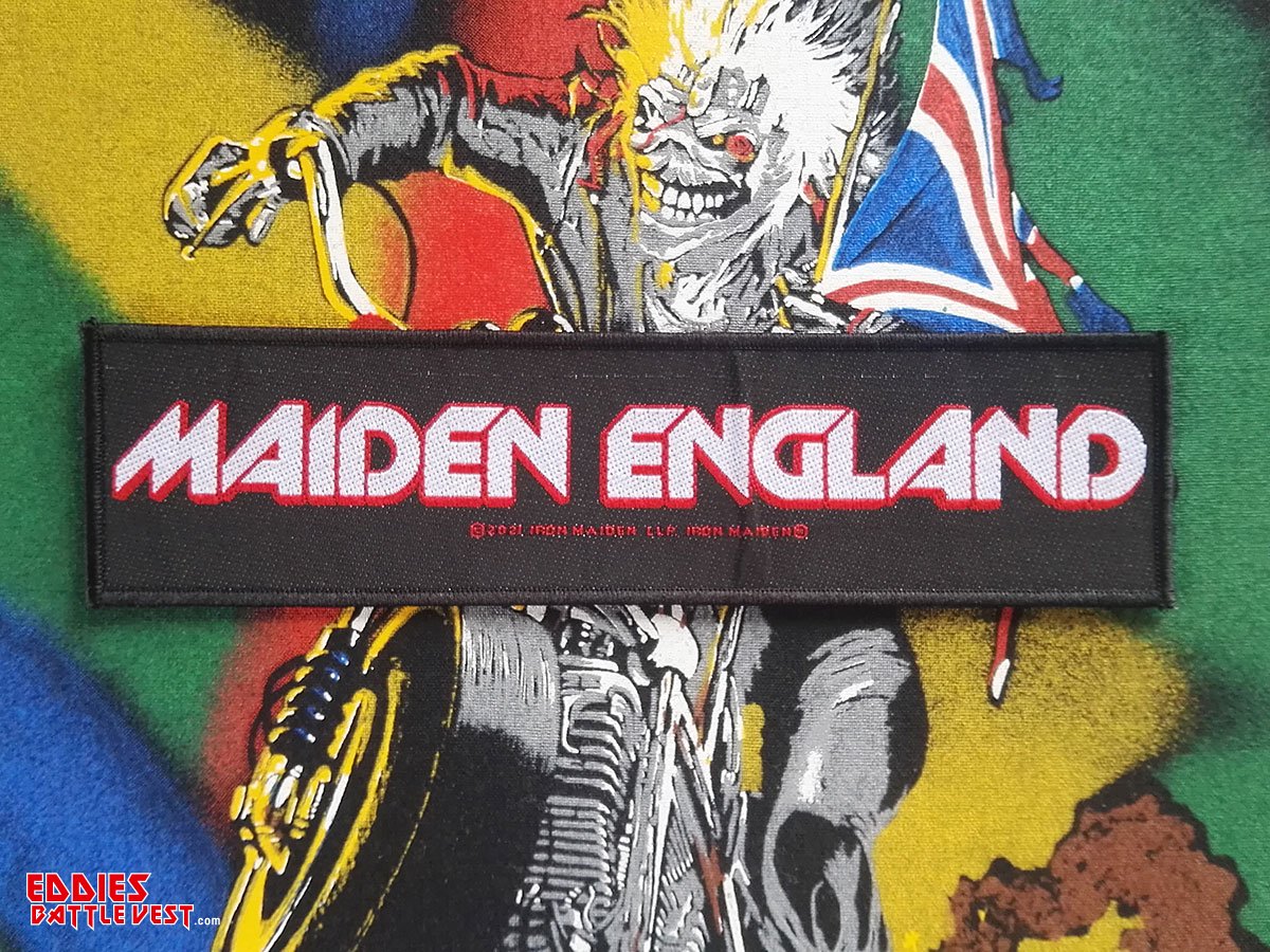 Iron Maiden "Maiden England" Superstripe Woven Patch 2021