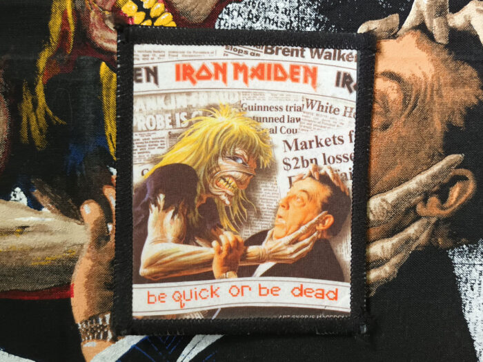 Iron Maiden "Be Quick Or Be Dead" Photo Printed Patch