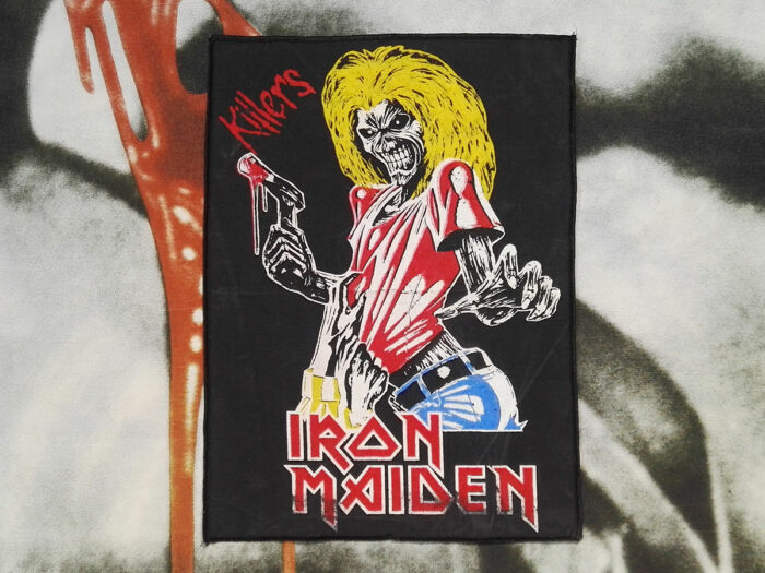 Iron Maiden "Killers" Backpatch Bootleg (Yellow Red Blue Colors)