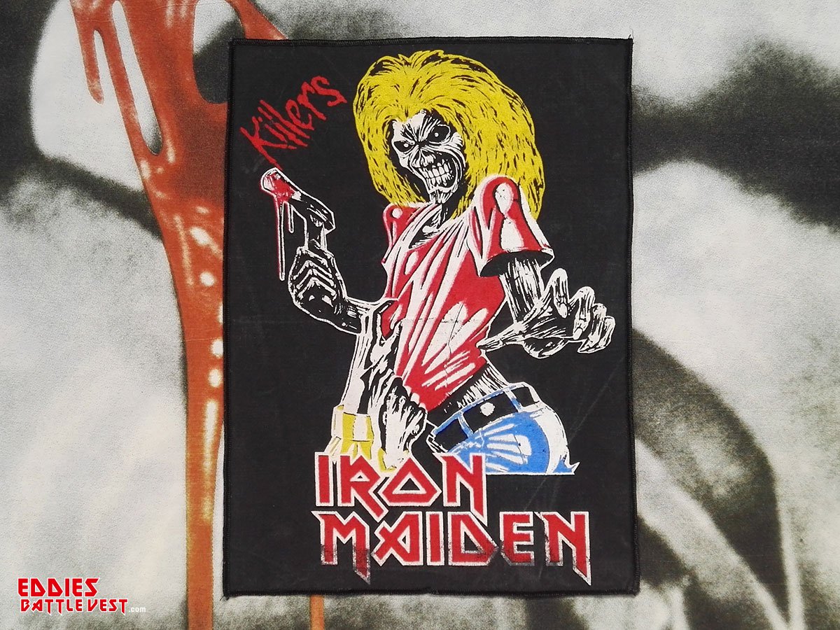 Iron Maiden “Killers” Backpatch Bootleg (Yellow Red Blue Colors 