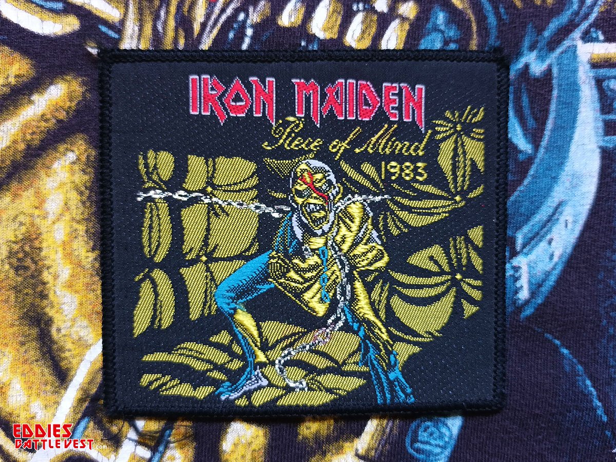 Iron Maiden "Piece Of Mind 1983" Square Mirrored Version