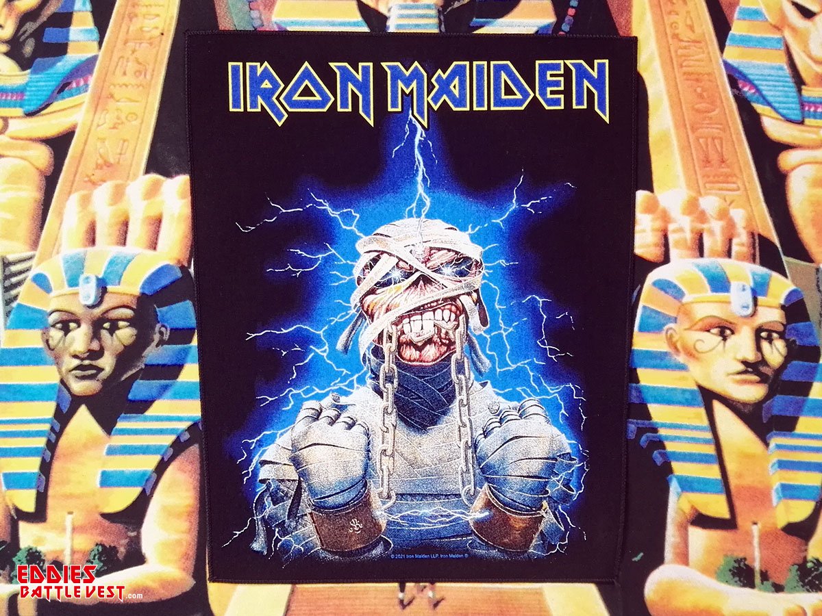 Iron Maiden "Powerslave Electric Mummy" Backpatch 2021