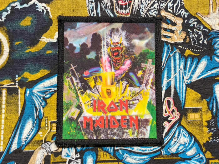Iron Maiden-"Eddie Smashing Tomb" Photo Printed Patch