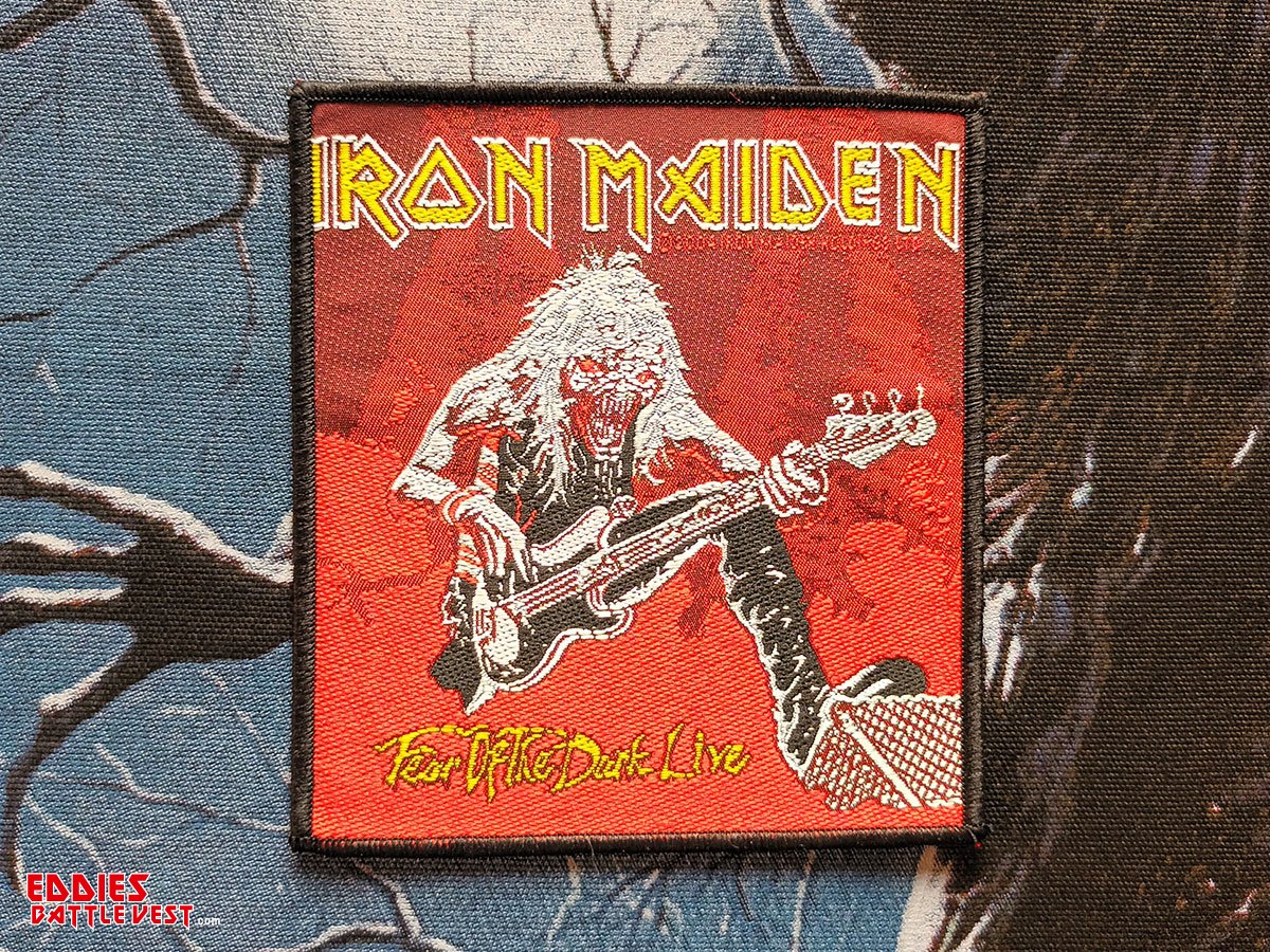 Iron Maiden "Fear Of The Dark Live" Woven Patch 2004