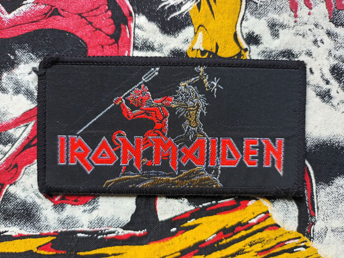 Iron Maiden "Run To The Hills" Black Border Woven Patch