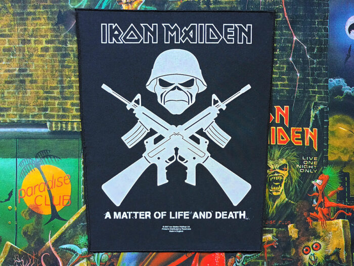 Iron Maiden “A Matter Of Life And Death Crossed Guns” Backpatch 2007