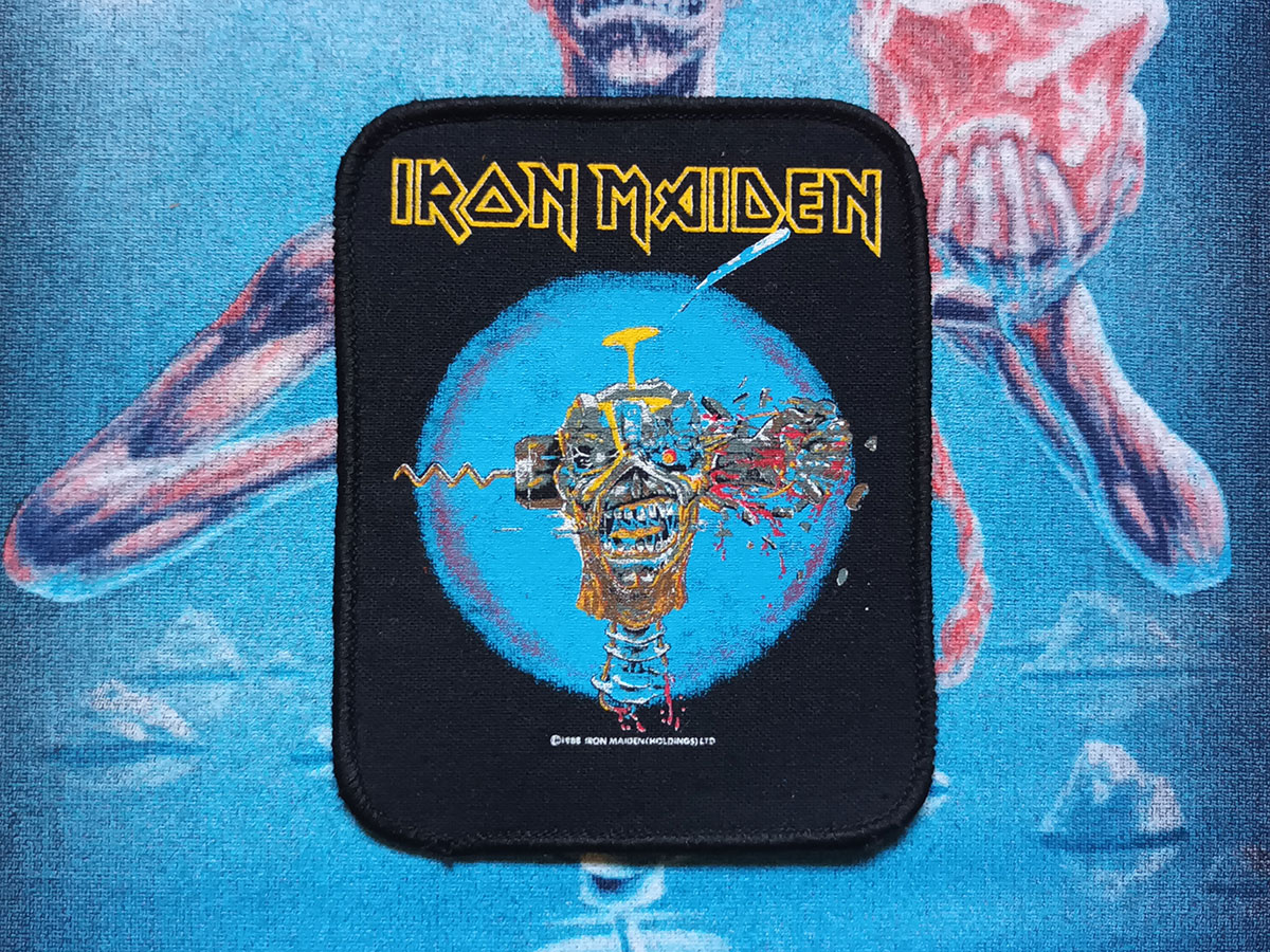 Iron Maiden Can I Play With Madness 1988 Printed Patch Eddies Iron maiden can i play with madness 1988 printed patch eddies