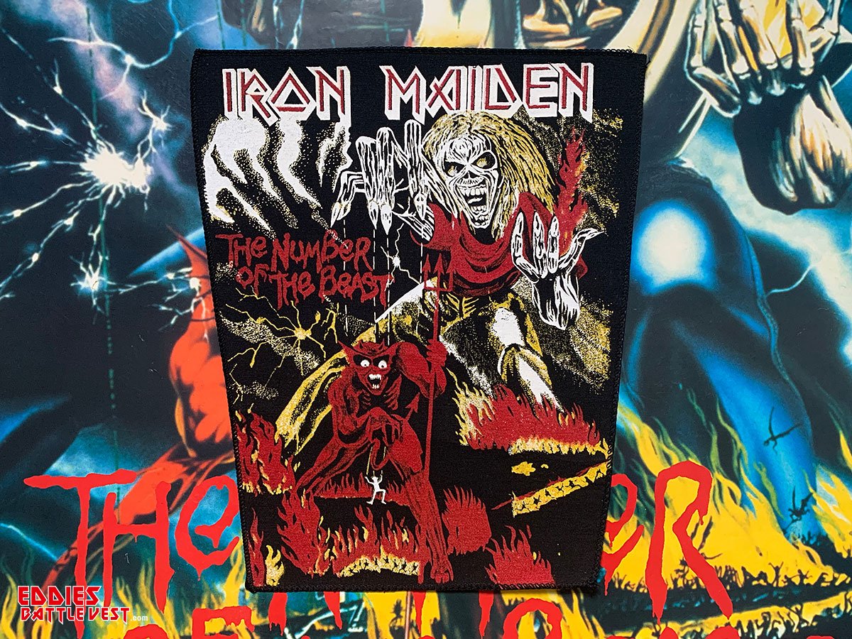 Iron Maiden "The Number Of The Beast" Bootleg Backpatch