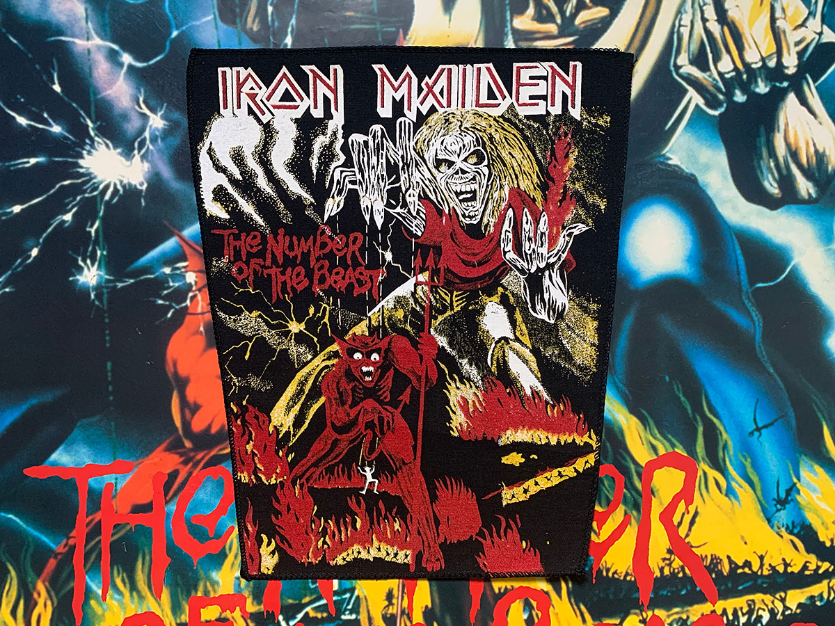 Iron Maiden The Number Of The Beast Bootleg Backpatch Eddies Battle Iron maiden the number of the beast bootleg backpatch eddies battle