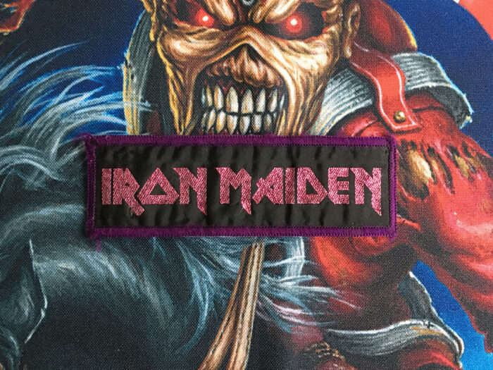 Iron Maiden "Pink Glitter Logo" Stripe