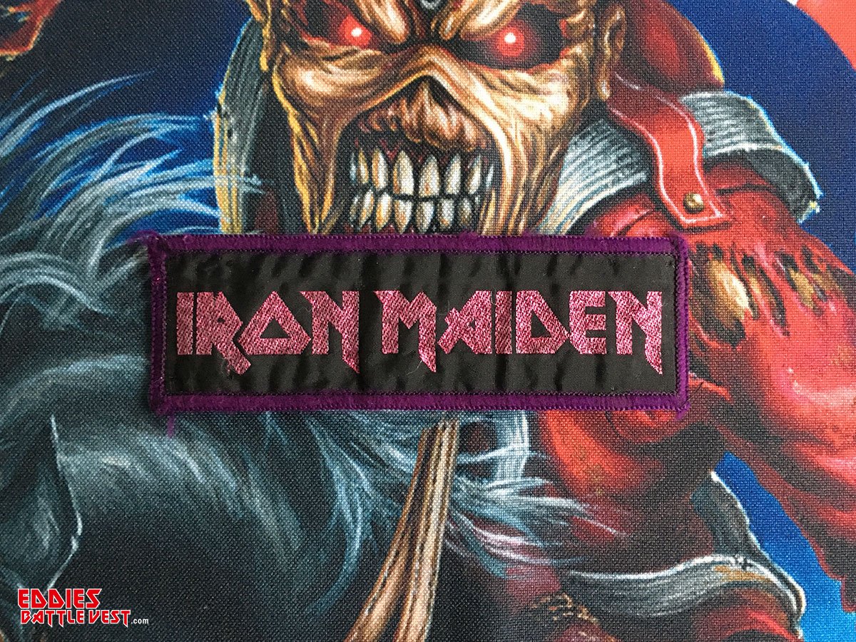 Iron Maiden "Pink Glitter Logo" Stripe