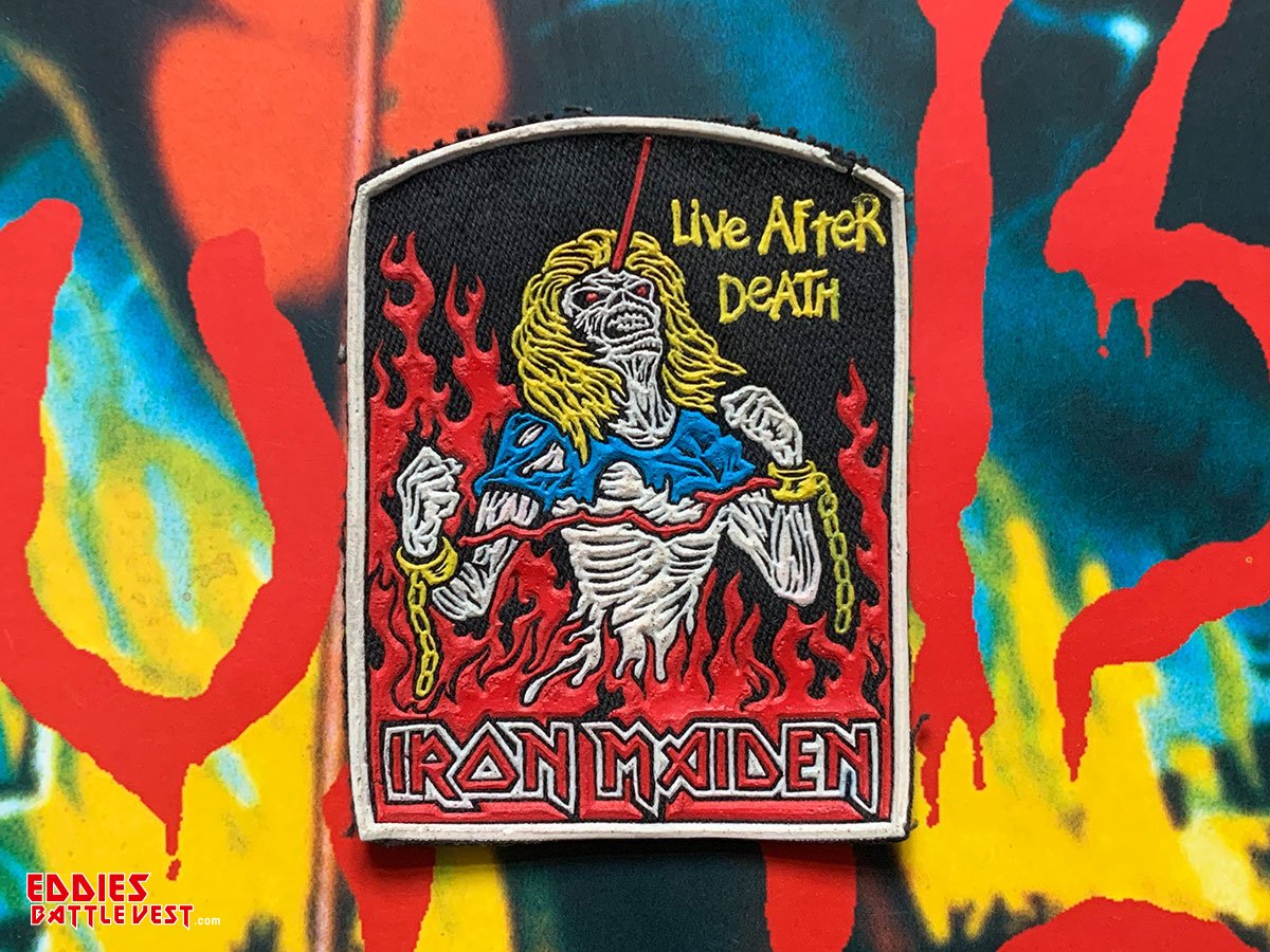 Iron Maiden "Live After Death" Rubber Patch