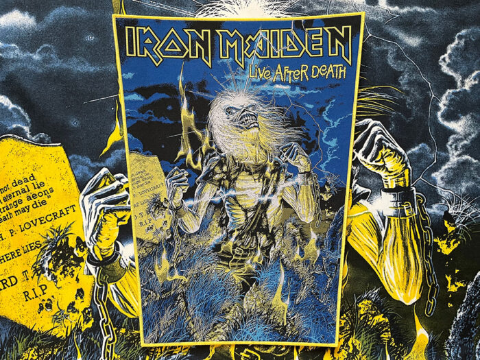 Iron Maiden "Live After Death" Yellow Border Woven Backpatch