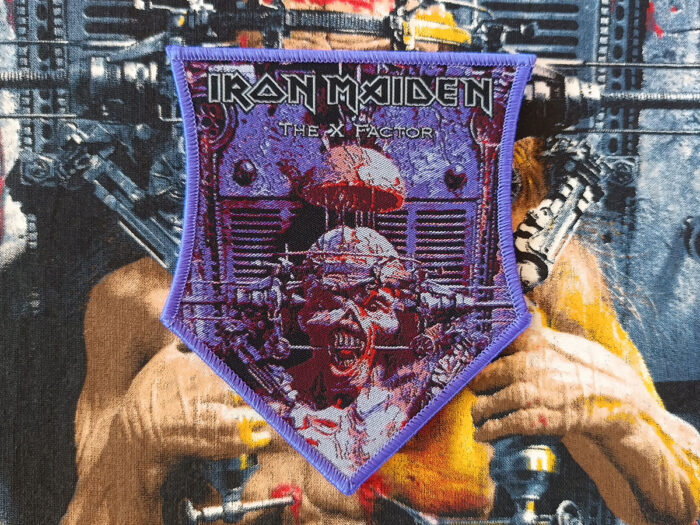 Iron Maiden “The X Factor” Purple Border Woven Patch