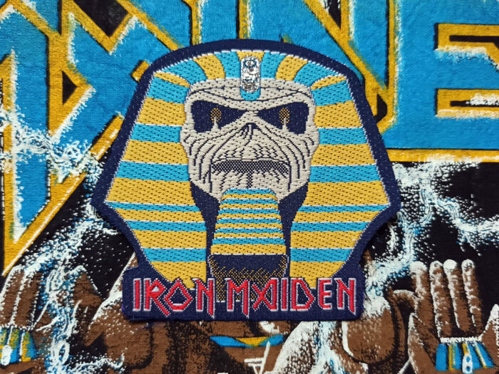 Iron Maiden "Powerslave Mummy" Shaped Woven Patch