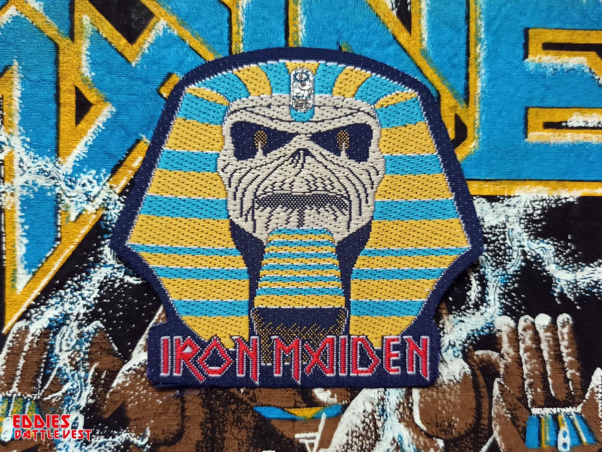 Iron Maiden "Powerslave Mummy" Shaped Woven Patch