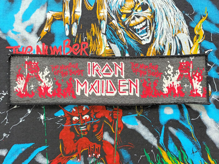 Iron Maiden "The Number Of The Beast" Stripe Printed Patch
