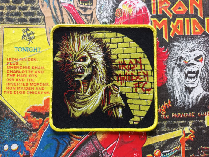 Iron Maiden "Iron Maiden FC" Yellow Border Woven Patch