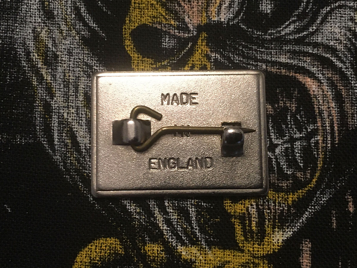 Iron Maiden "Sanctuary" Pin Badge Back