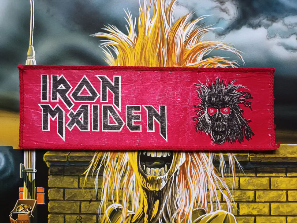 Iron Maiden “First Album” Stripe Printed Patch – Eddies Battle Vest
